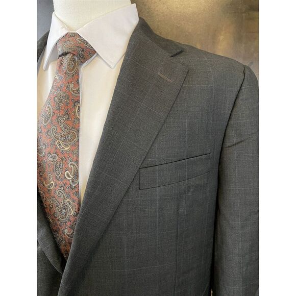 Hickey Freeman 42L Loro Piana Tasmanian Super 150's Check